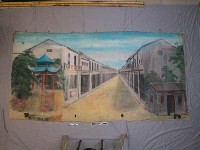 藏品(傀儡戲戲棚道具—布幕)的圖片